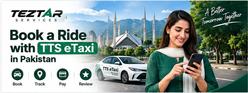 How to Book a Ride with TTS eTaxi in Pakistan